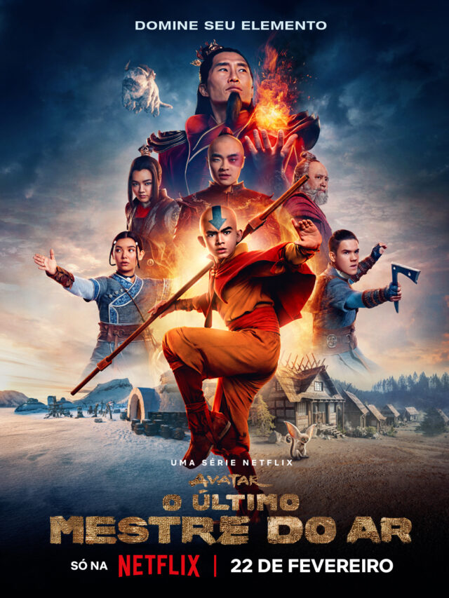 NOVO CARTAZ – Aang aparece em cartaz de divulgação do novo filme Avatar: Último Mestre do Ar